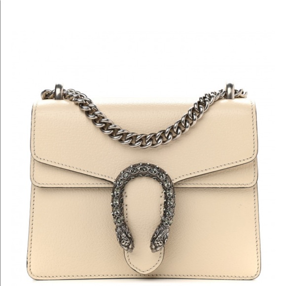 Gucci Cream Mini Bag with Silver Chain - Picture 1 of 14